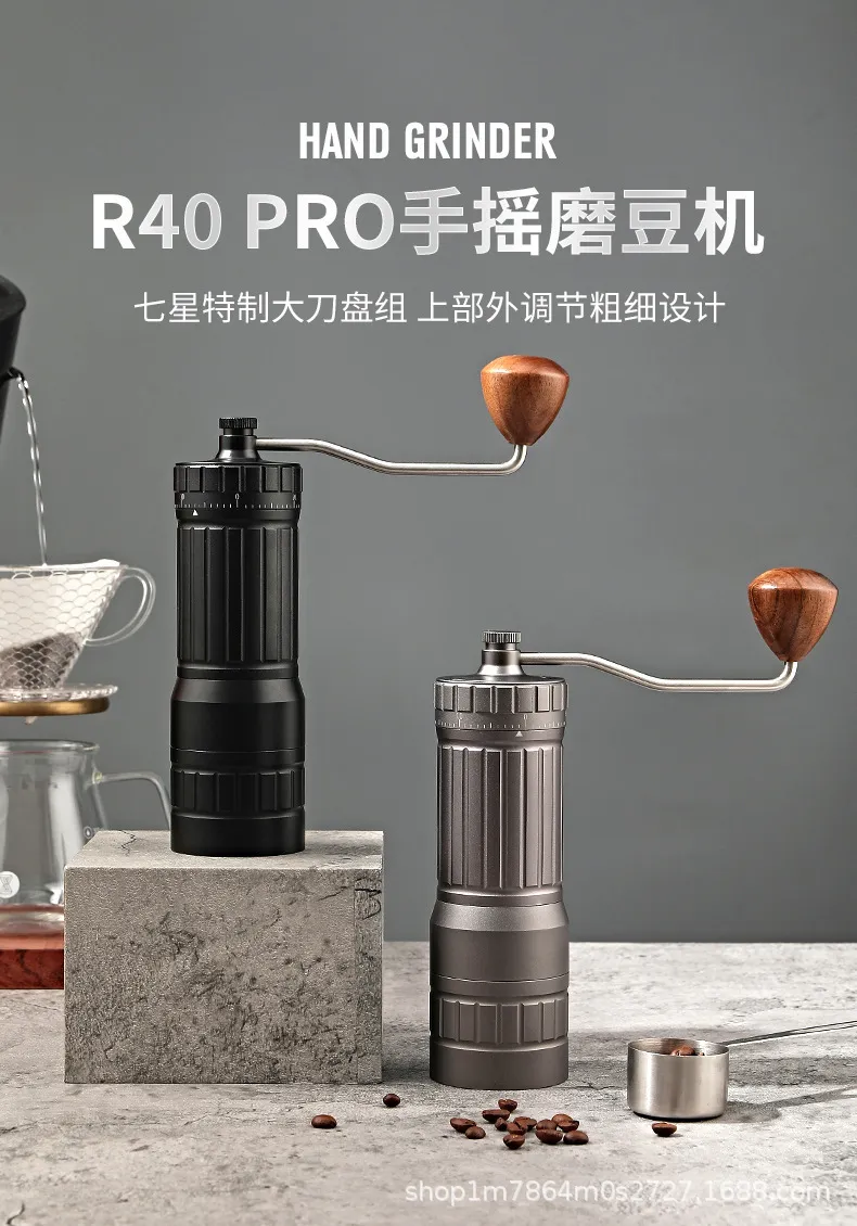Manual Coffee Grinder with Large Blade and Steel Core - Hand Crank Mill for Fresh Coffee Beans - Portable Coffee Grinder for Home Use showcase 2