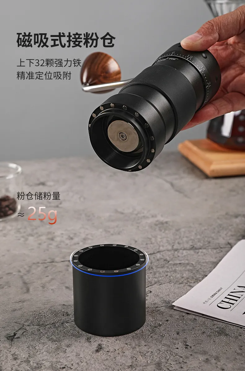 Manual Coffee Grinder with Large Blade and Steel Core - Hand Crank Mill for Fresh Coffee Beans - Portable Coffee Grinder for Home Use showcase 15