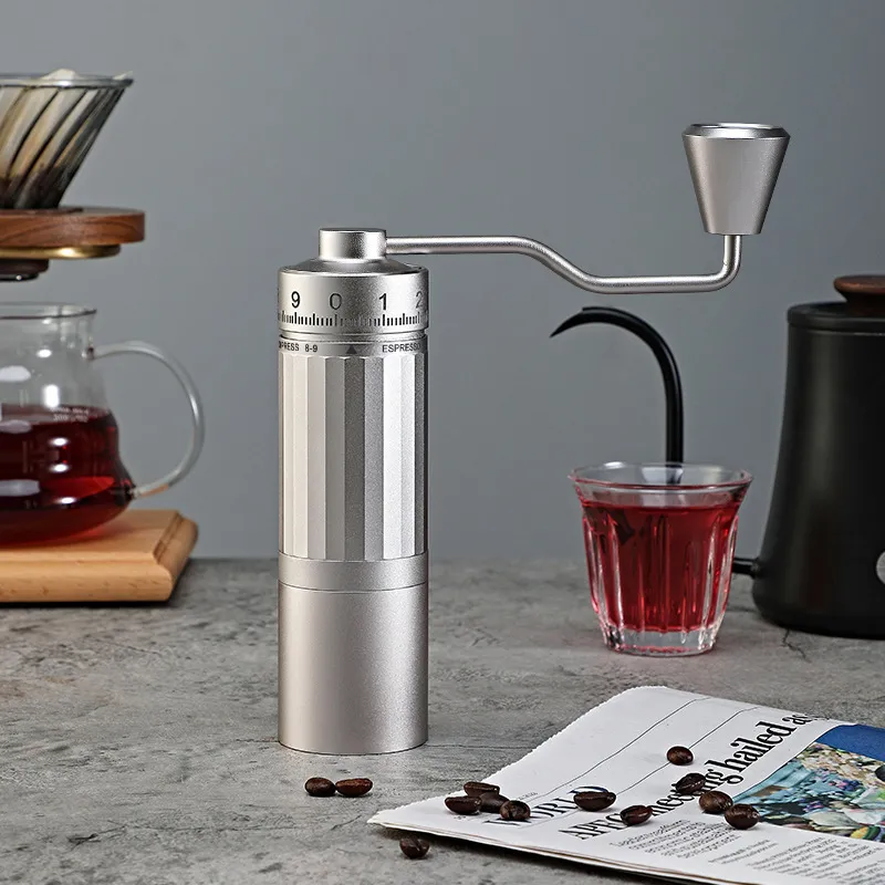 Manual Coffee Grinder with Large Blade and Steel Core - Hand Crank Mill for Fresh Coffee Beans - Portable Coffee Grinder for Home Use thumbnail 4