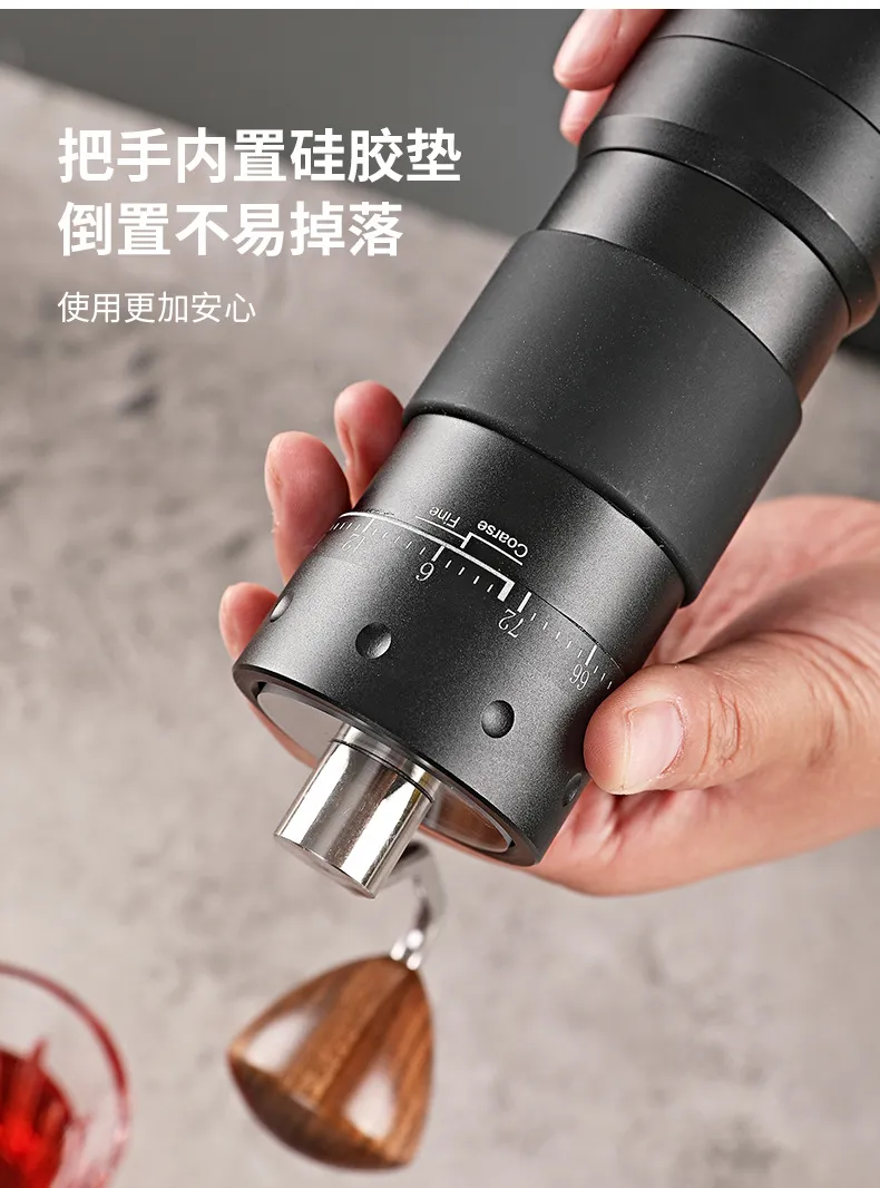 Portable Manual Coffee Grinder with SUS420 Steel Core - Hand Crank Espresso Mill for Outdoor Camping, Travel, and Home Brewing showcase 5