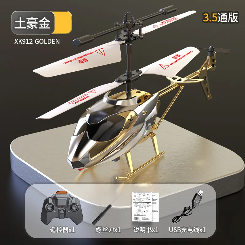 Remote Control Helicopter Toy for Kids & Adults - 3.5 Channel RC Aircraft with USB Charging, Fall-Resistant, Anti-Collision Design - Perfect for Beginners thumbnail 8