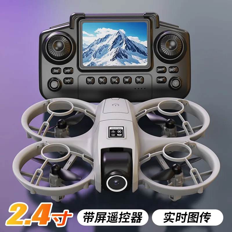 Yl3 Mini Drone Quadcopter with HD Dual Camera, Screen, Optical Flow Positioning, Remote Control Aircraft Toy for Beginners & Hobbyists thumbnail 4