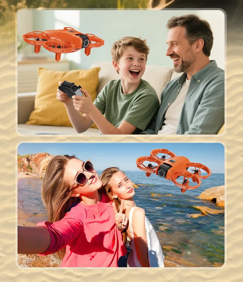 Yl3 Mini Drone Quadcopter with HD Dual Camera, Screen, Optical Flow Positioning, Remote Control Aircraft Toy for Beginners & Hobbyists showcase 11