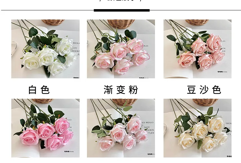 Artificial Roses for Valentine's Day, Wedding, and Home Decor - Single Stem Realistic Fake Flowers - Wholesale Bulk Available showcase 4