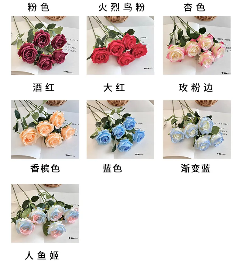 Artificial Roses for Valentine's Day, Wedding, and Home Decor - Single Stem Realistic Fake Flowers - Wholesale Bulk Available showcase 5
