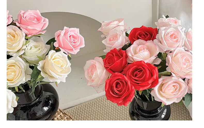 Artificial Roses for Valentine's Day, Wedding, and Home Decor - Single Stem Realistic Fake Flowers - Wholesale Bulk Available showcase 7
