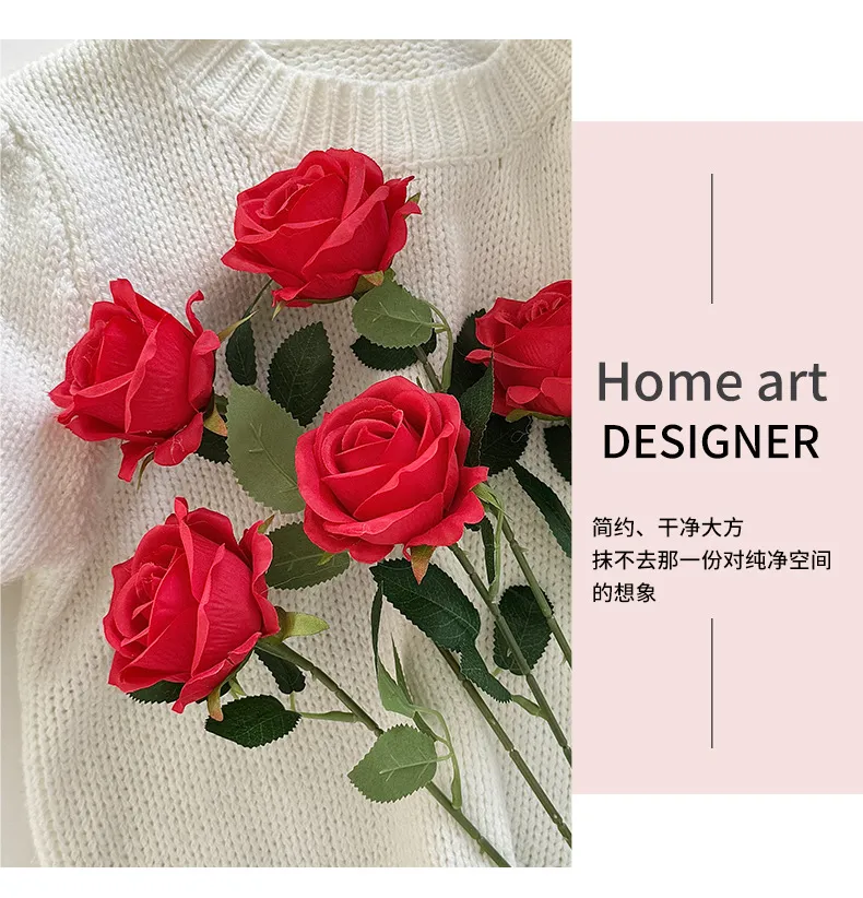 Artificial Roses for Valentine's Day, Wedding, and Home Decor - Single Stem Realistic Fake Flowers - Wholesale Bulk Available showcase 10