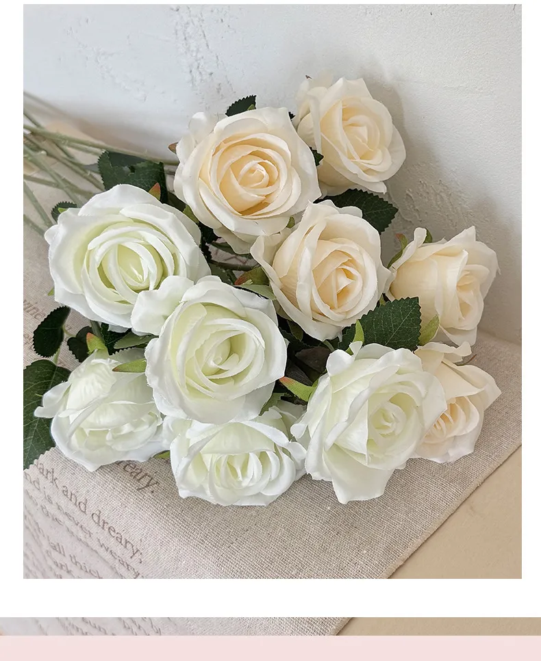 Artificial Roses for Valentine's Day, Wedding, and Home Decor - Single Stem Realistic Fake Flowers - Wholesale Bulk Available showcase 14