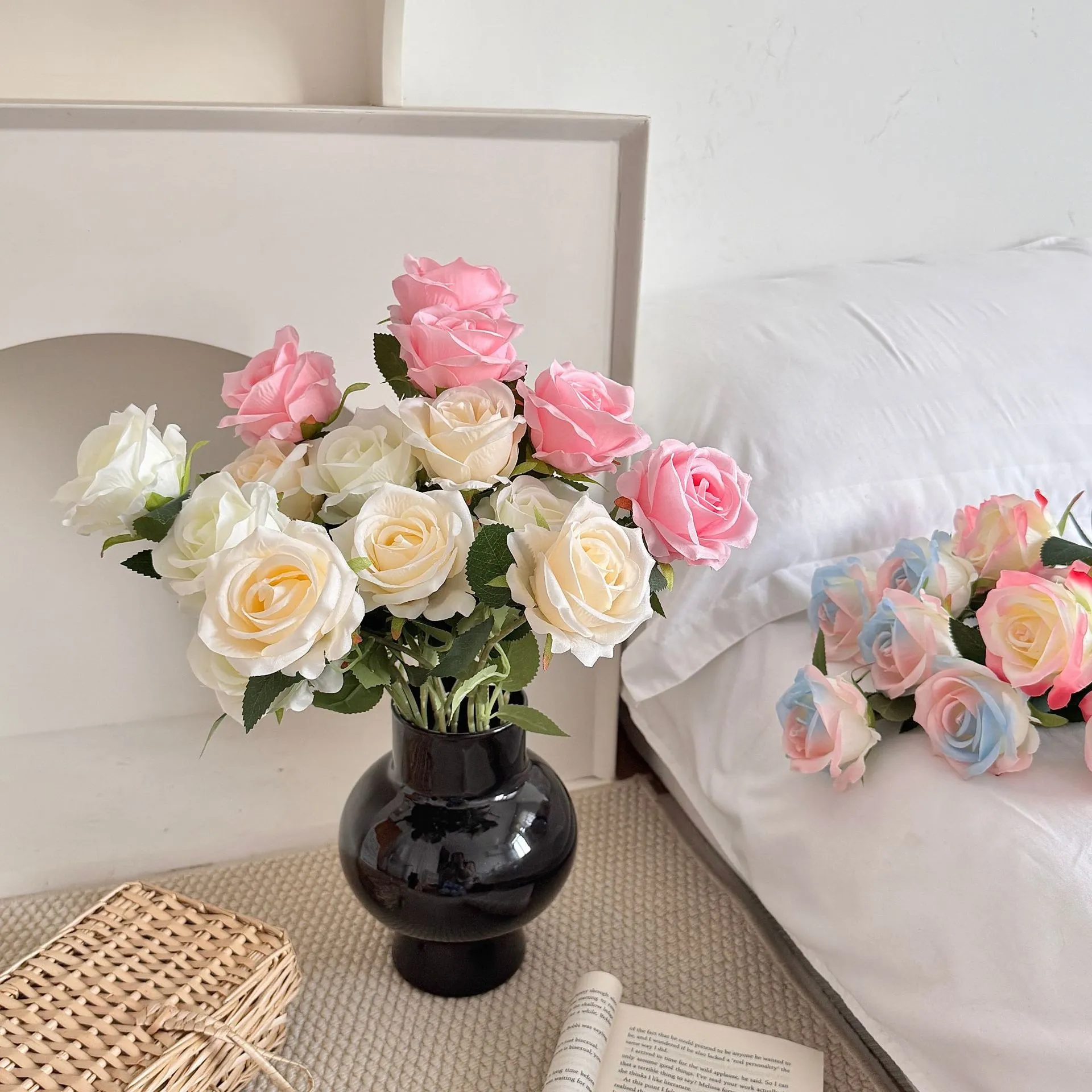 Artificial Roses for Valentine's Day, Wedding, and Home Decor - Single Stem Realistic Fake Flowers - Wholesale Bulk Available thumbnail 2