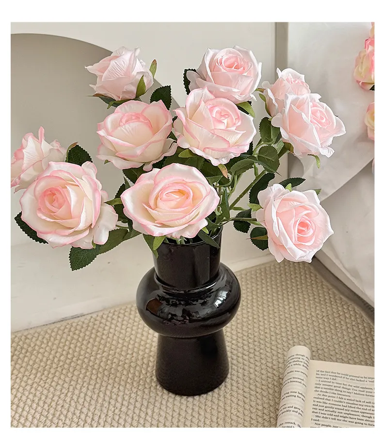 Artificial Roses for Valentine's Day, Wedding, and Home Decor - Single Stem Realistic Fake Flowers - Wholesale Bulk Available showcase 11