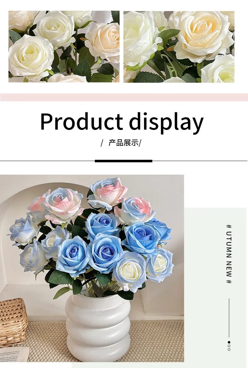 Artificial Roses for Valentine's Day, Wedding, and Home Decor - Single Stem Realistic Fake Flowers - Wholesale Bulk Available showcase 8