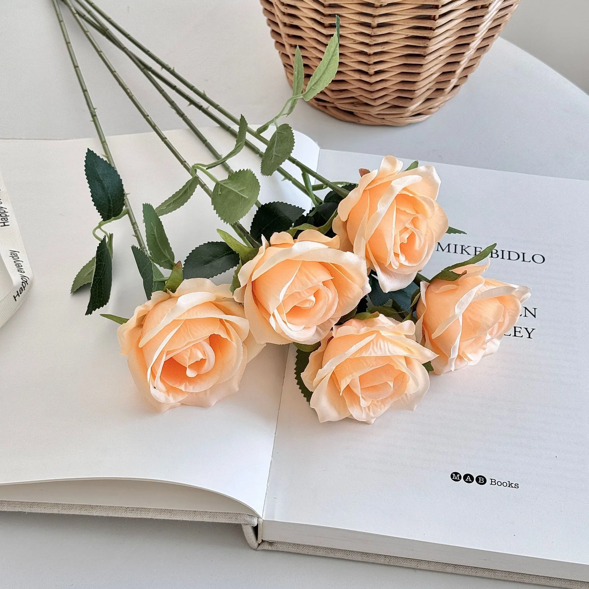 Artificial Roses for Valentine's Day, Wedding, and Home Decor - Single Stem Realistic Fake Flowers - Wholesale Bulk Available thumbnail 8