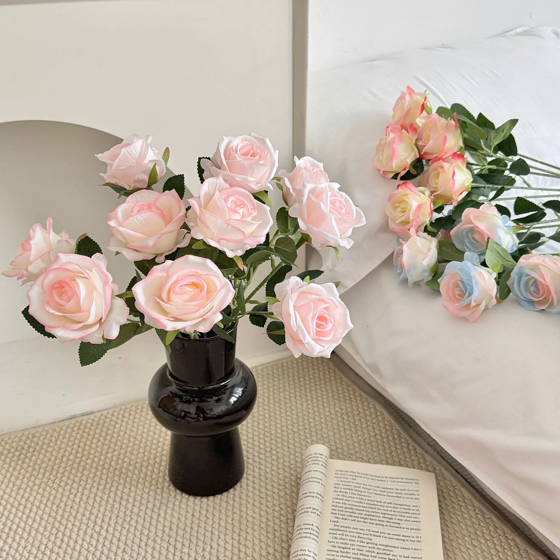 Artificial Roses for Valentine's Day, Wedding, and Home Decor - Single Stem Realistic Fake Flowers - Wholesale Bulk Available thumbnail 3