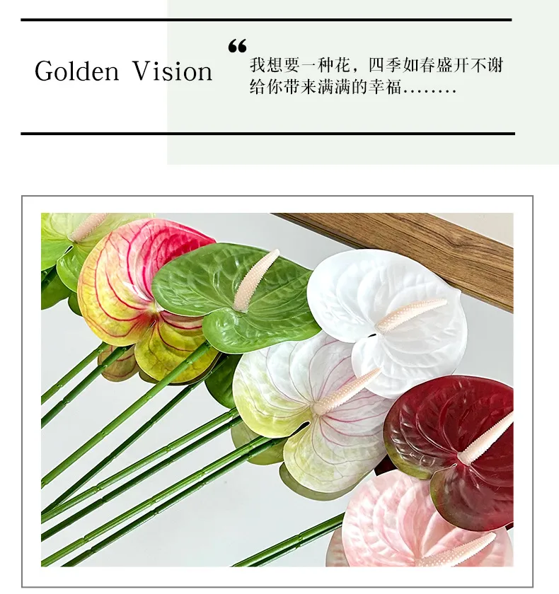 3D Printed Red Palm Simulation Flower Flame Crane Decoration - Wedding, Auditorium, Home Decor - Artificial Green Plant Wholesale showcase 8