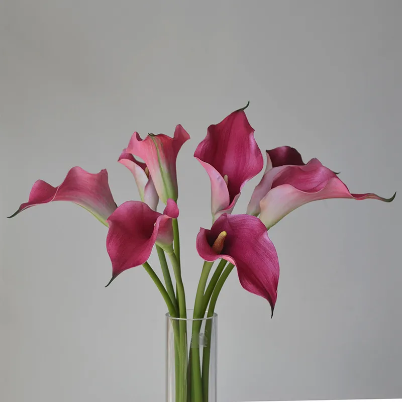 Artificial Calla Lily Flowers for Wedding Bouquet & Home Decoration - Soft Touch EVA Foam, Large Size, Wholesale thumbnail 1