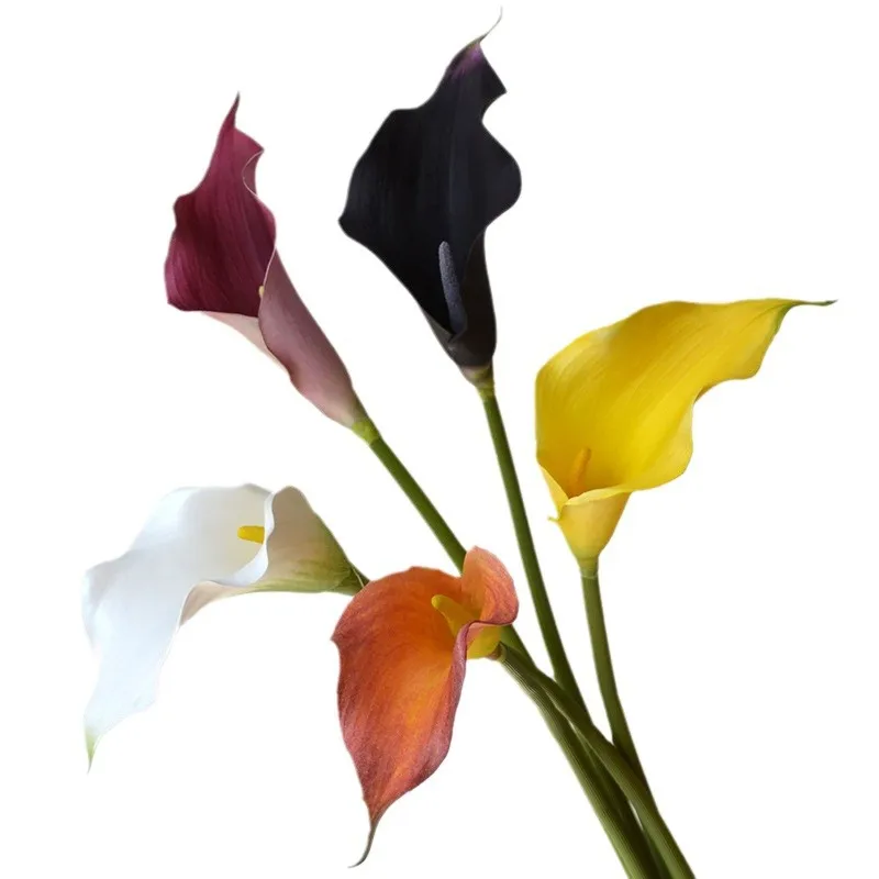 Artificial Calla Lily Flowers for Wedding Bouquet & Home Decoration - Soft Touch EVA Foam, Large Size, Wholesale thumbnail 5