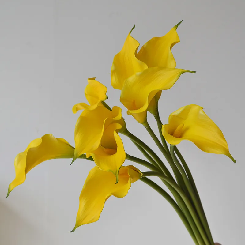Artificial Calla Lily Flowers for Wedding Bouquet & Home Decoration - Soft Touch EVA Foam, Large Size, Wholesale showcase 7