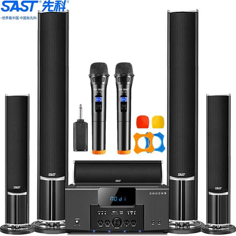 5.1 Channel Home Theater Speaker System - Wall Mounted Audio, Karaoke Sound, Surround Sound System for TV, Movies, Music thumbnail 7