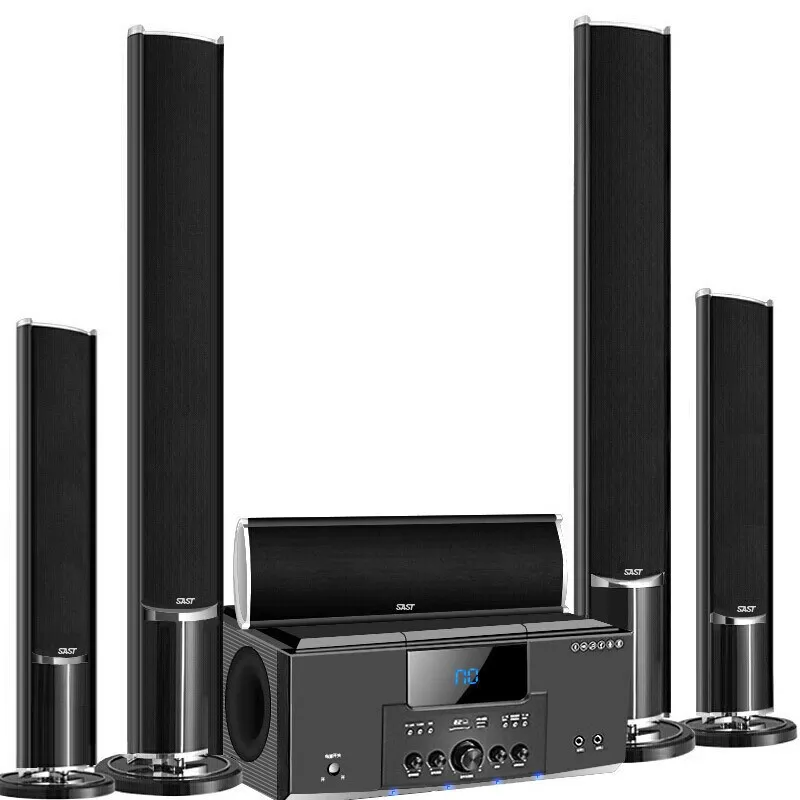 5.1 Channel Home Theater Speaker System - Wall Mounted Audio, Karaoke Sound, Surround Sound System for TV, Movies, Music thumbnail 2