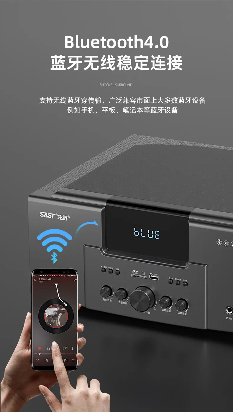 5.1 Channel Home Theater Speaker System - Wall Mounted Audio, Karaoke Sound, Surround Sound System for TV, Movies, Music showcase 12
