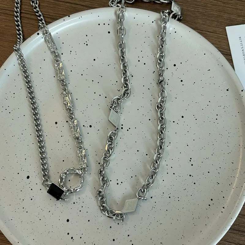 Star Cross Necklace Set for Men - Stylish Hip Hop Jewelry, Trendy Unisex Design, Cool Niche Couple Accessories Collection showcase 5