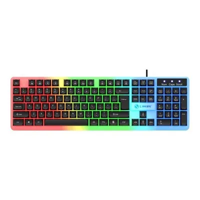 G21 Wired USB Backlit Keyboard - Home Office, Business, Mechanical Feel, Luminous - Ergonomic Design, Comfortable Typing, Durable, PC Gaming Keyboard thumbnail 7