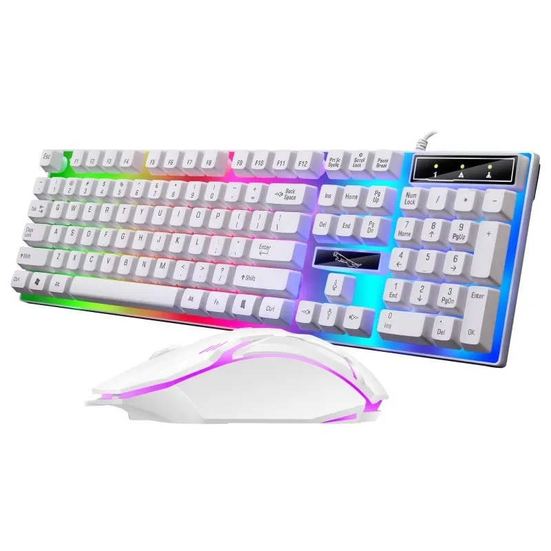 G21 Wired USB Backlit Keyboard - Home Office, Business, Mechanical Feel, Luminous - Ergonomic Design, Comfortable Typing, Durable, PC Gaming Keyboard thumbnail 6
