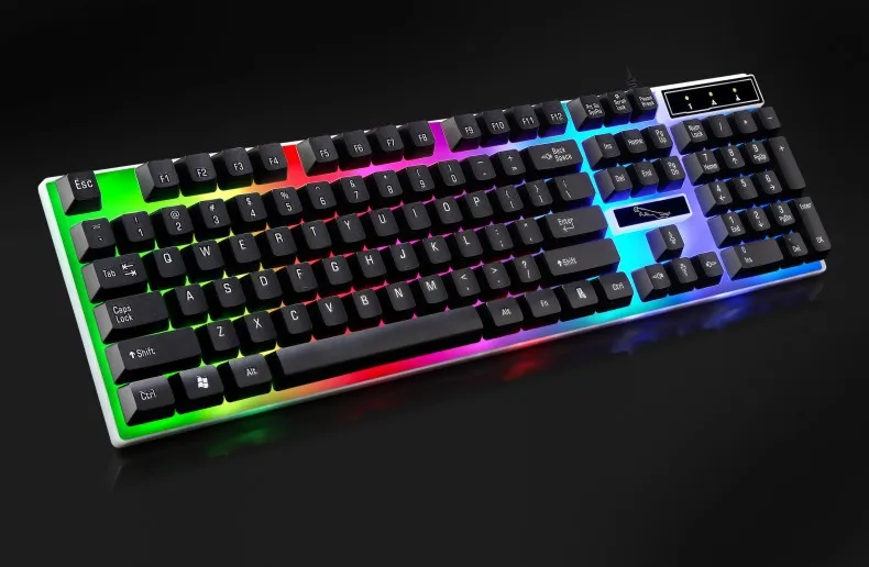 G21 Wired USB Backlit Keyboard - Home Office, Business, Mechanical Feel, Luminous - Ergonomic Design, Comfortable Typing, Durable, PC Gaming Keyboard showcase 3