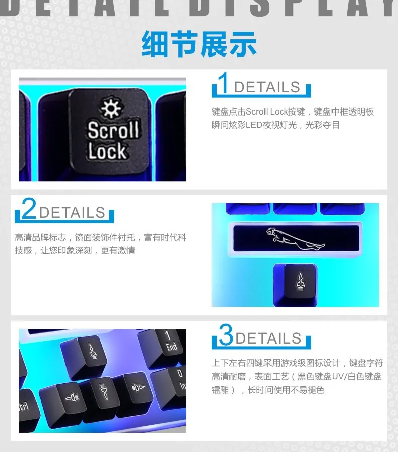 G21 Wired USB Backlit Keyboard - Home Office, Business, Mechanical Feel, Luminous - Ergonomic Design, Comfortable Typing, Durable, PC Gaming Keyboard showcase 12