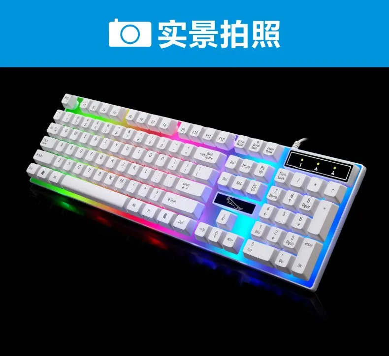 G21 Wired USB Backlit Keyboard - Home Office, Business, Mechanical Feel, Luminous - Ergonomic Design, Comfortable Typing, Durable, PC Gaming Keyboard showcase 2
