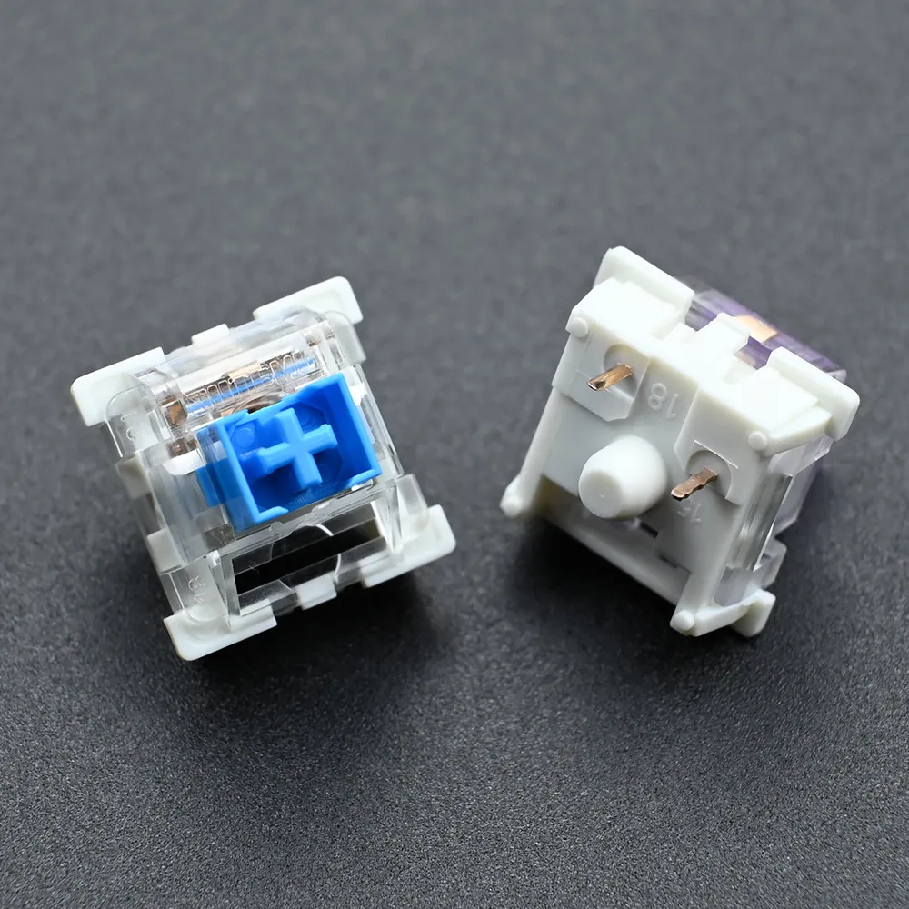 Mechanical Keyboard Switches - Dustproof Cross Shafts for Custom Keyboards - Wood Fish Replacement, Tactile Typing Sound - DIY Gaming Keyboard Parts