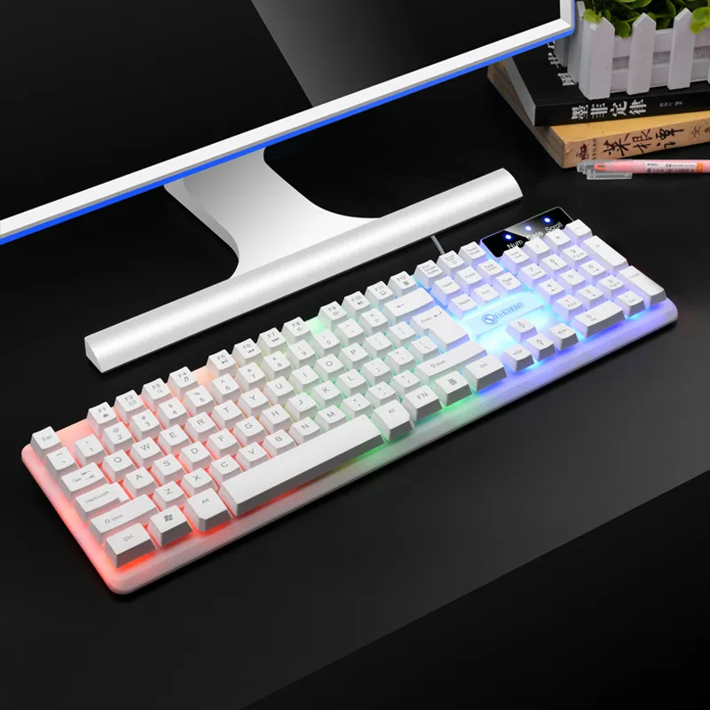 TX35 Luminous Wired Gaming Keyboard - Suspension Mechanical Feel - USB Ergonomic Keyboard for Home, Office, PC Gaming - LED Backlit Keyboard thumbnail 2