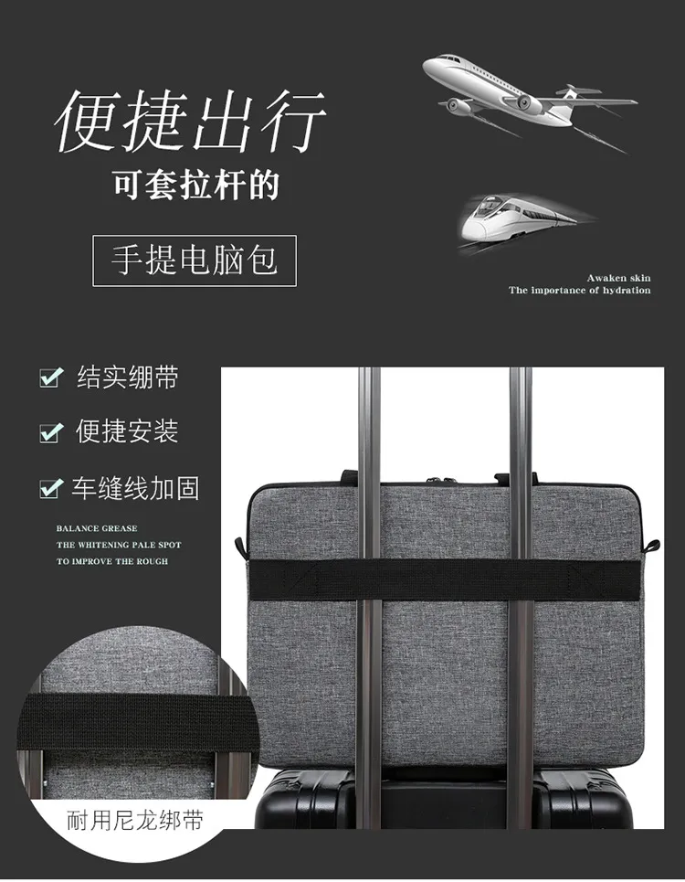 Ultra-Thin Portable Laptop Bag for Ultrabooks - Shoulder Crossbody Computer Bag for Apple, Huawei, Lenovo - Lightweight Protective Sleeve showcase 10