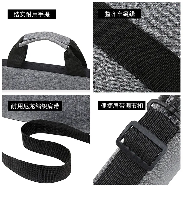 Ultra-Thin Portable Laptop Bag for Ultrabooks - Shoulder Crossbody Computer Bag for Apple, Huawei, Lenovo - Lightweight Protective Sleeve showcase 19