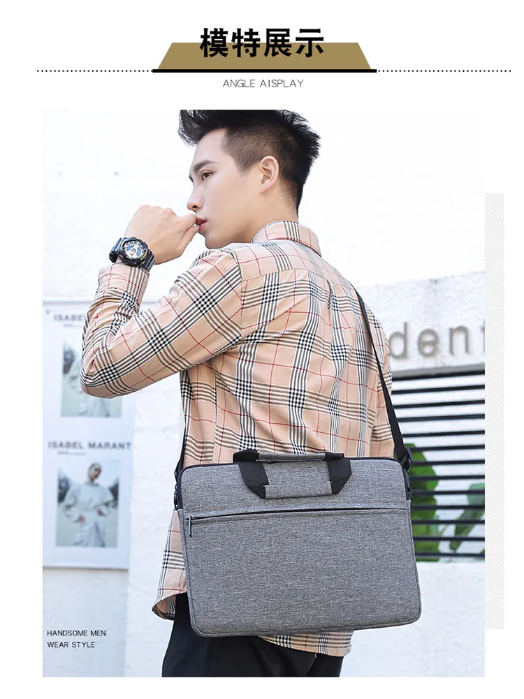 Ultra-Thin Portable Laptop Bag for Ultrabooks - Shoulder Crossbody Computer Bag for Apple, Huawei, Lenovo - Lightweight Protective Sleeve showcase 20