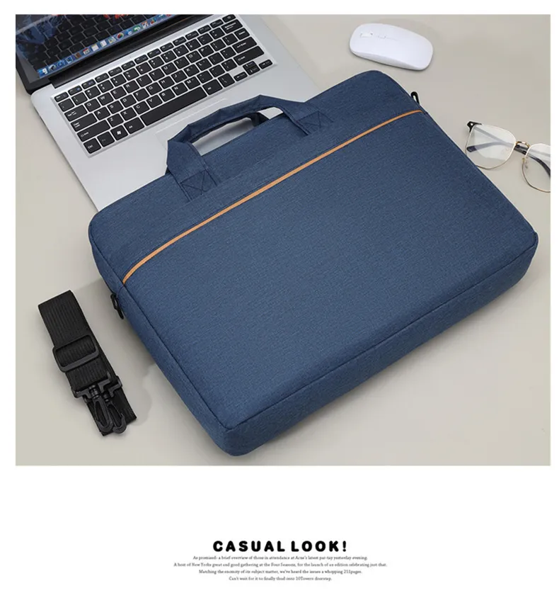 15-16 Inch Laptop Bag for Men - Large Capacity Business Briefcase, Shoulder Bag, Notebook Computer Case, Document Organizer showcase 4