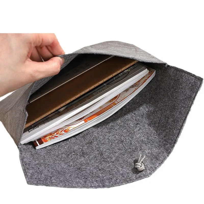 Dupont Paper Briefcase Business Notebook Protective Cover Retro Tablet Liner Bag Multi-Functional Storage Bag - Lightweight, Durable, Water-Resistant, Stylish Design for Professionals and Students thumbnail 5
