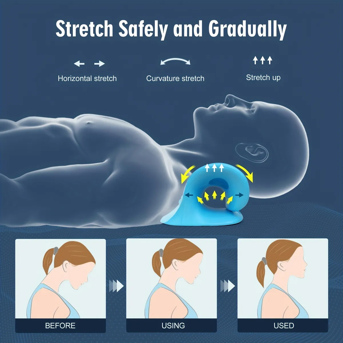 Cervical Pillow Massager for Neck and Shoulder Pain Relief - Acupressure Traction Orthosis for Spine Alignment and Muscle Relaxation showcase 7