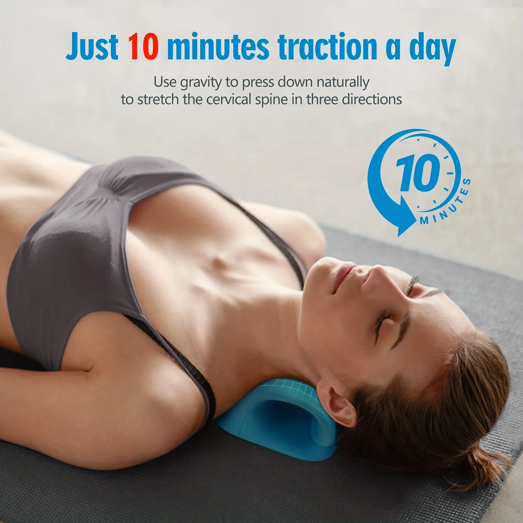 Cervical Pillow Massager for Neck and Shoulder Pain Relief - Acupressure Traction Orthosis for Spine Alignment and Muscle Relaxation thumbnail 4