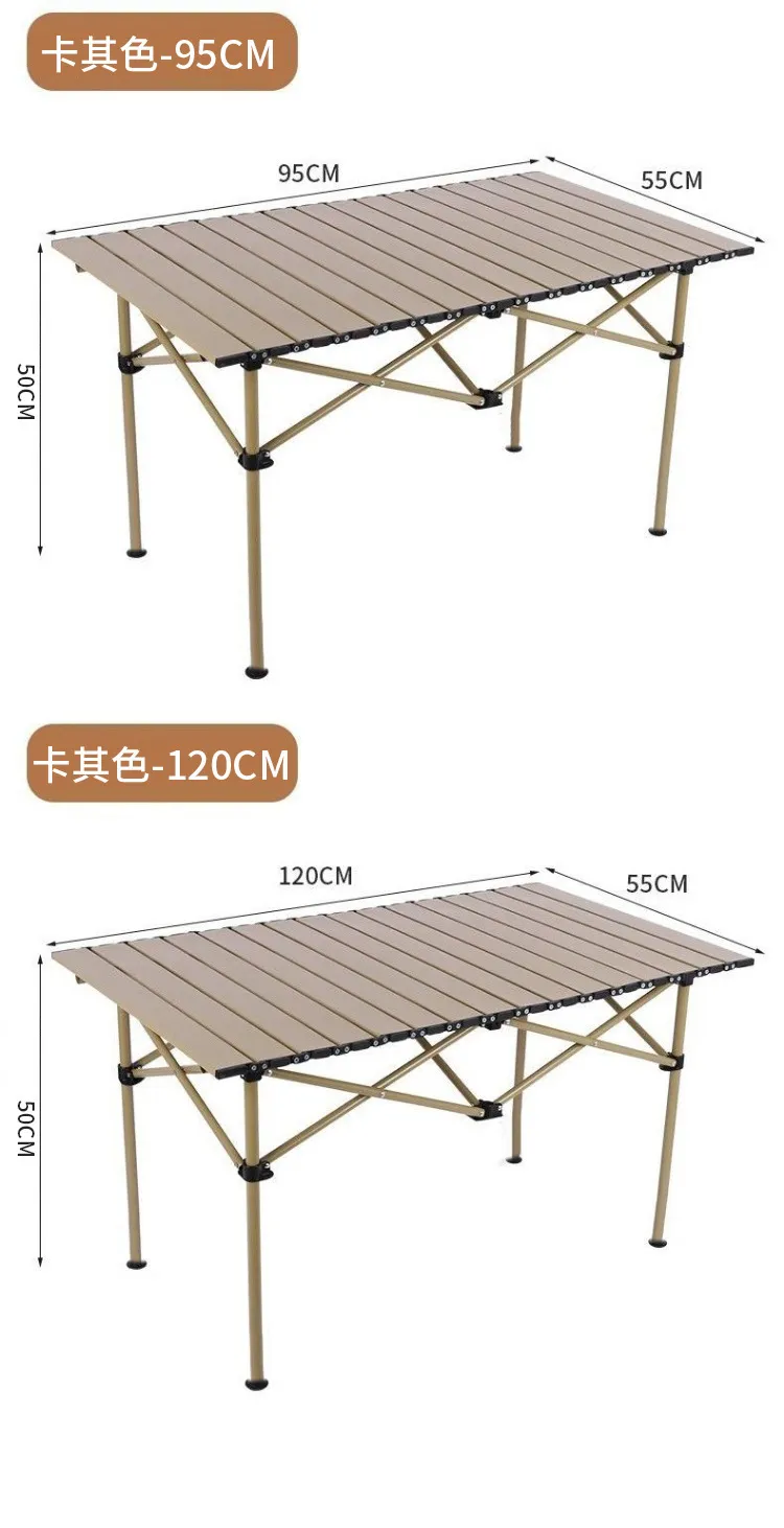 Portable Outdoor Folding Camping Table and Chair Set - Lightweight Aluminum Picnic Table with Integrated Seating - Perfect for Camping, Hiking, and Travel showcase 14