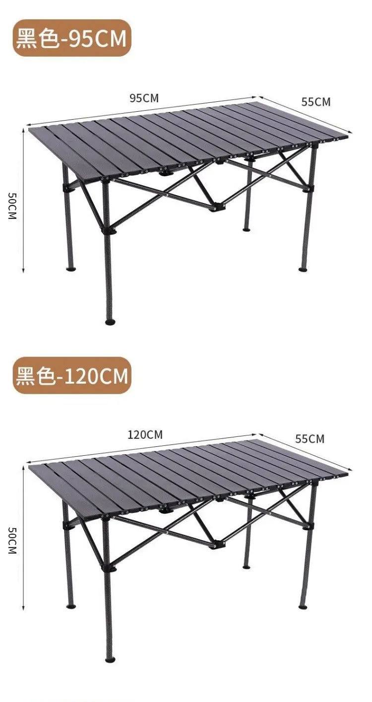 Portable Outdoor Folding Camping Table and Chair Set - Lightweight Aluminum Picnic Table with Integrated Seating - Perfect for Camping, Hiking, and Travel showcase 13