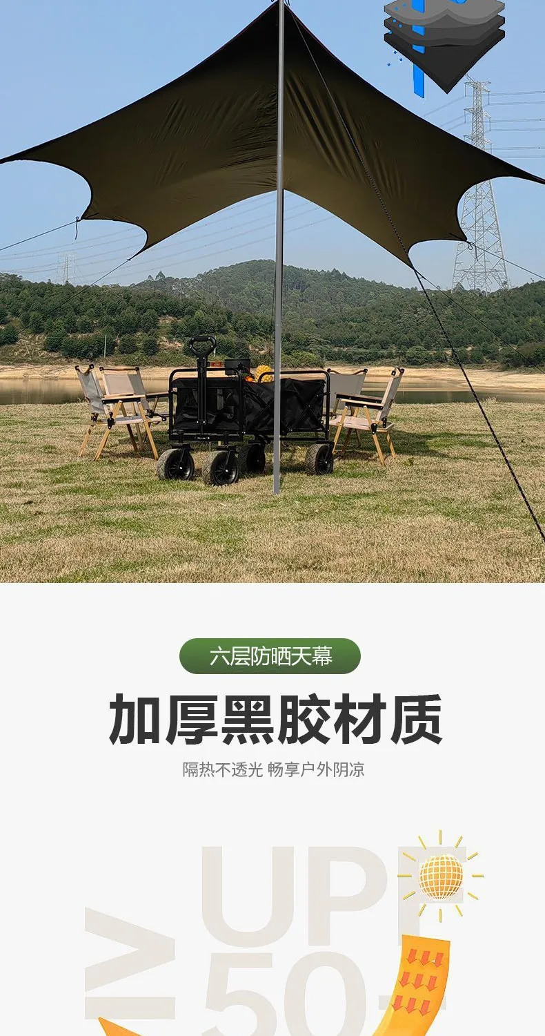 Portable Outdoor Folding Camping Table and Chair Set - Lightweight Aluminum Picnic Table with Integrated Seating - Perfect for Camping, Hiking, and Travel showcase 18