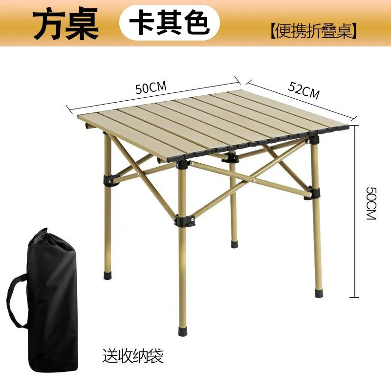 Portable Outdoor Folding Camping Table and Chair Set - Lightweight Aluminum Picnic Table with Integrated Seating - Perfect for Camping, Hiking, and Travel thumbnail 6