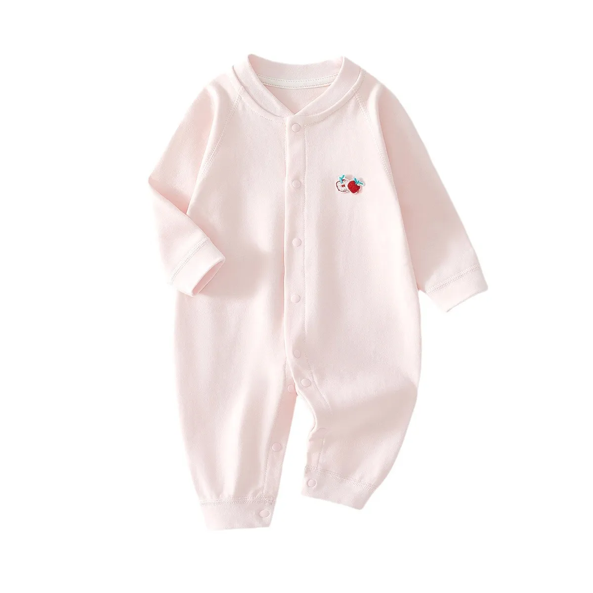 Newborn Baby Clothes Cotton One-Piece Bodysuit Pajamas - Soft, Comfortable, Spring/Autumn, Boneless Underwear, Climbing Suit, Go-Out Outfit for Infants thumbnail 5