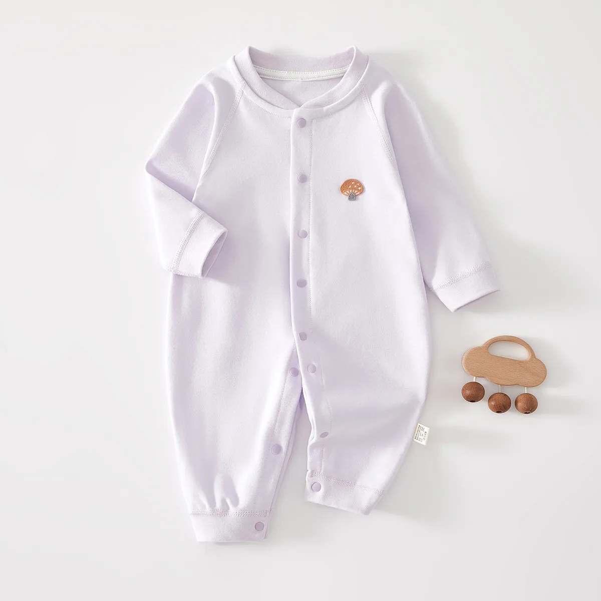 Newborn Baby Clothes Cotton One-Piece Bodysuit Pajamas - Soft, Comfortable, Spring/Autumn, Boneless Underwear, Climbing Suit, Go-Out Outfit for Infants thumbnail 7
