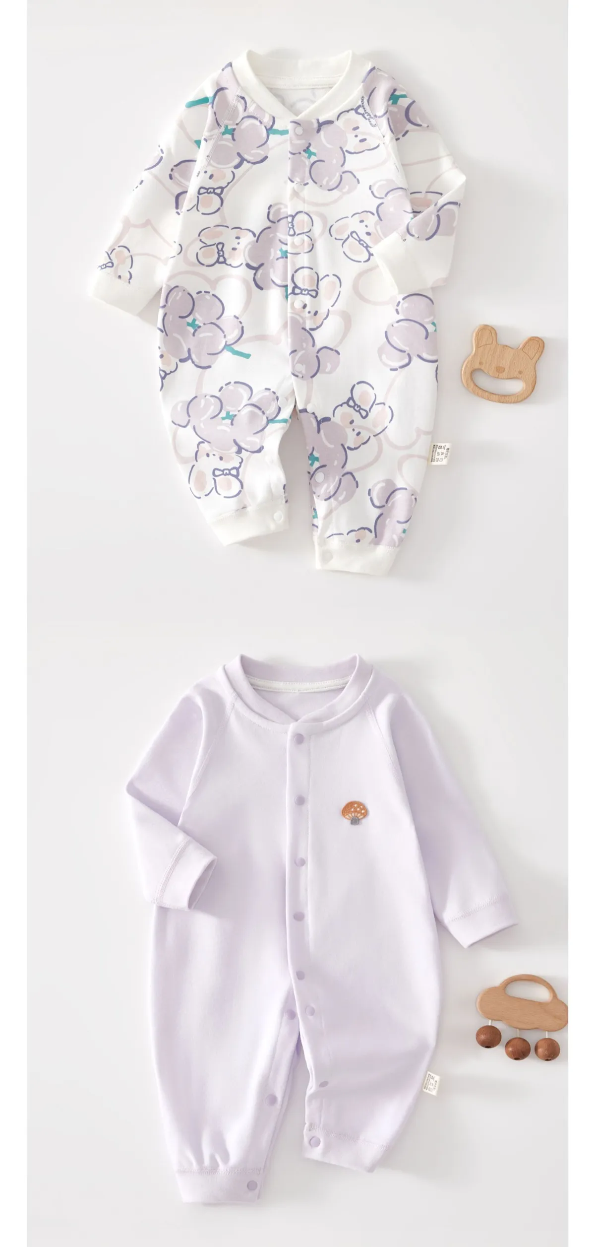 Newborn Baby Clothes Cotton One-Piece Bodysuit Pajamas - Soft, Comfortable, Spring/Autumn, Boneless Underwear, Climbing Suit, Go-Out Outfit for Infants showcase 9