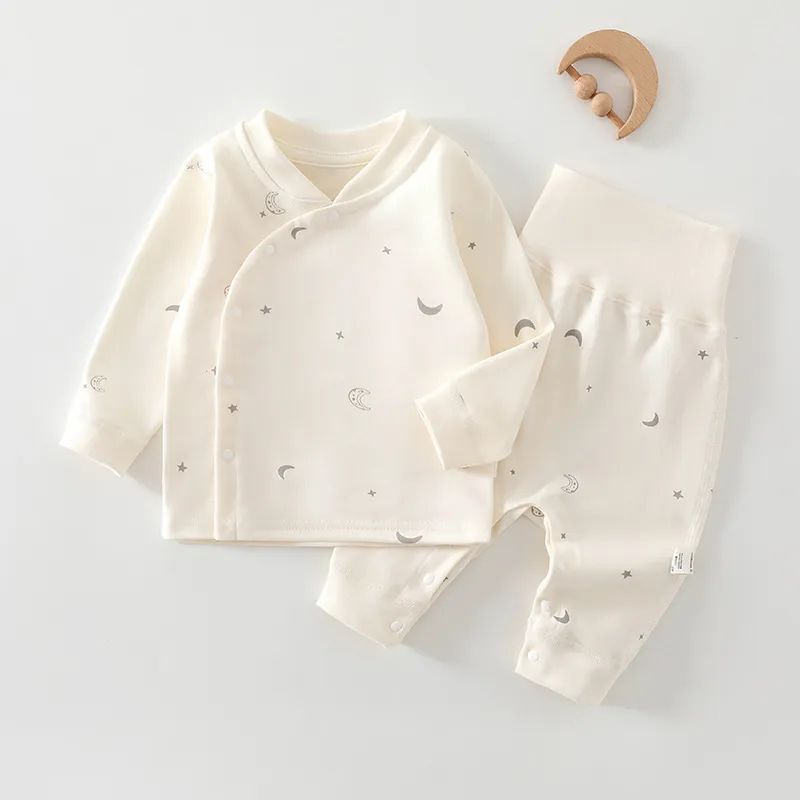 Baby Autumn Clothing Set: Cotton Pajamas, Bottoming Pants for Newborns & Infants (Boys & Girls) - Soft, Comfortable Sleepwear for 1-Year-Olds thumbnail 1