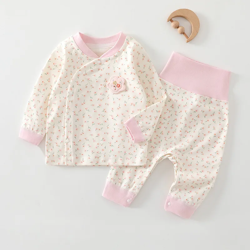 Baby Autumn Clothing Set: Cotton Pajamas, Bottoming Pants for Newborns & Infants (Boys & Girls) - Soft, Comfortable Sleepwear for 1-Year-Olds thumbnail 3