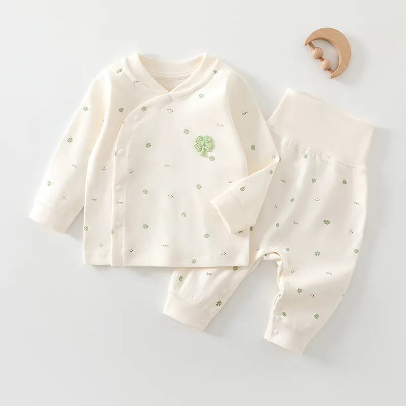 Baby Autumn Clothing Set: Cotton Pajamas, Bottoming Pants for Newborns & Infants (Boys & Girls) - Soft, Comfortable Sleepwear for 1-Year-Olds thumbnail 6