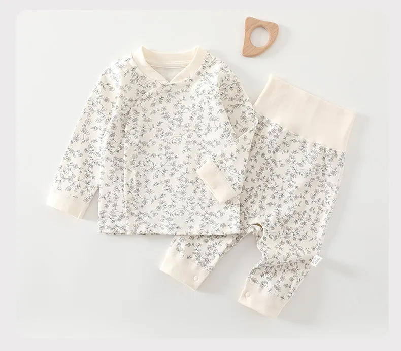 Baby Autumn Clothing Set: Cotton Pajamas, Bottoming Pants for Newborns & Infants (Boys & Girls) - Soft, Comfortable Sleepwear for 1-Year-Olds thumbnail 8
